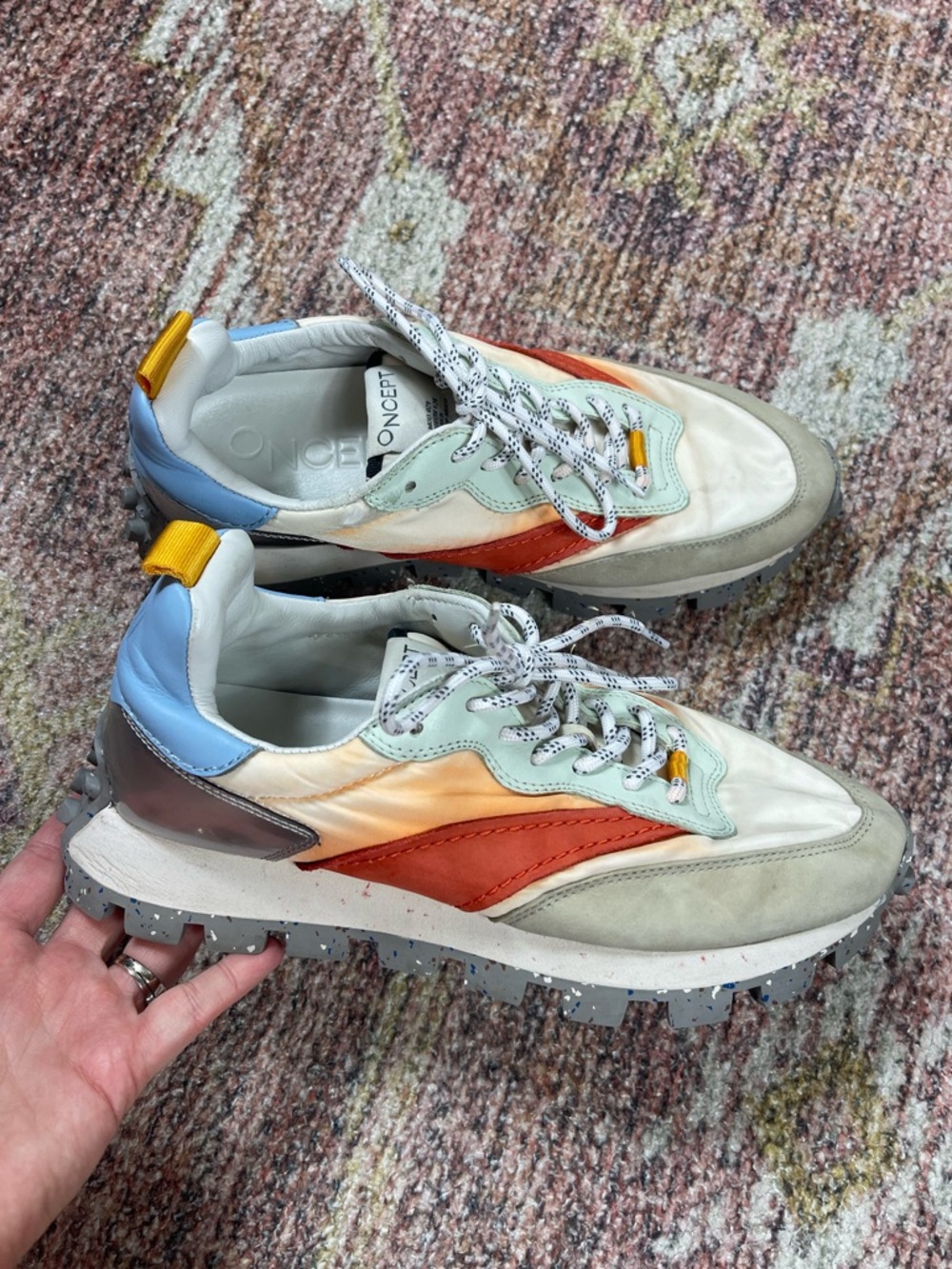 Oncept Osaka Elite Trainer Sneakers in Solar Size 7.5 - Picture 5 of 9